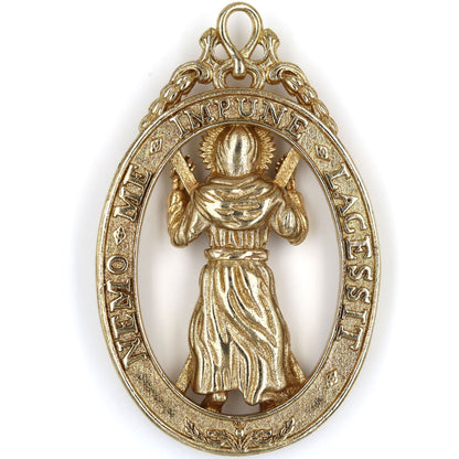 British Order of the Thistle Saint Andrew Pendant Brass Replica Badge