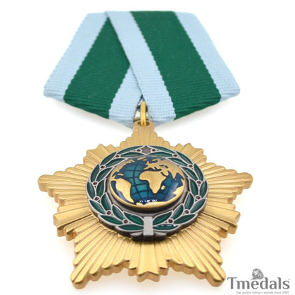 Russia – Order of Friendship Medal Badge – Brass Museum Replica