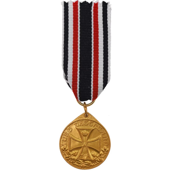 WW1 German Veteran Medal Furs Vaterland 1914 Swords on Ribbon Suspension Replica