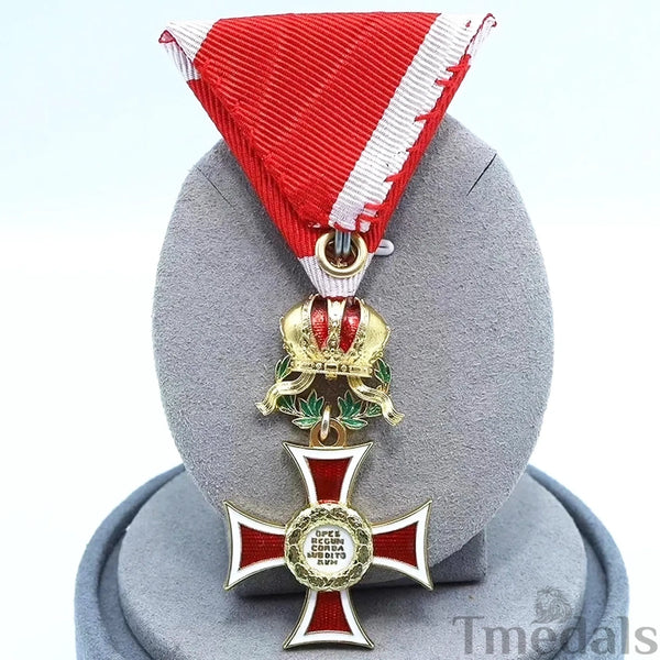 Austria Imperial Order of Leopold Knight Cross w/ War Decoration Ribbon Replica
