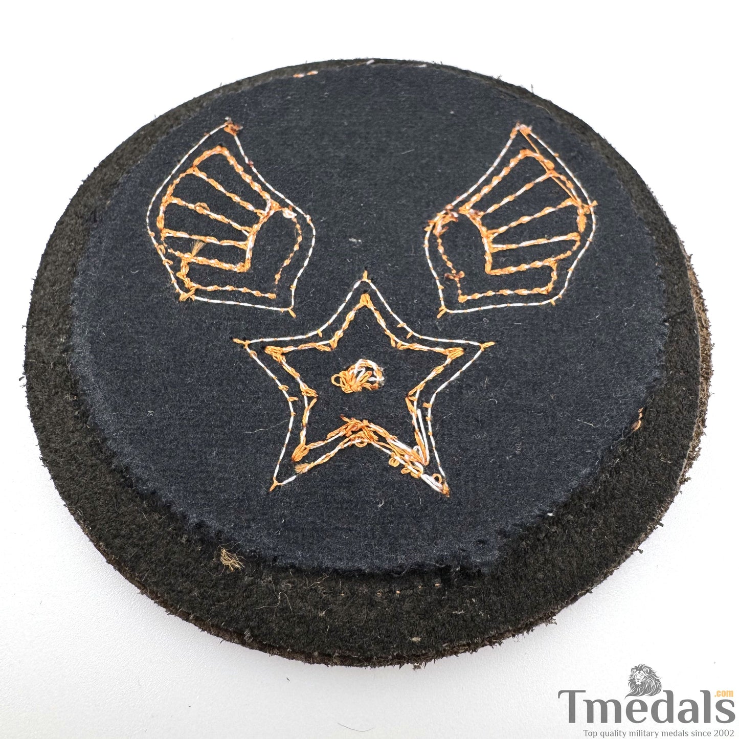 U.S. Army Air Force WW2 BULLION USAF Air Corps Squadron Shoulder Uniform Patch Genuine leather USA