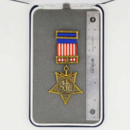 U.S. Medal of Honor Navy 1862–1912 Type II Civil War Era – Full-Size Museum Replica with Case