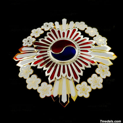 Korea – Order of the Plum Blossoms, I Class Grand Cordon Breast Star (Replica)
