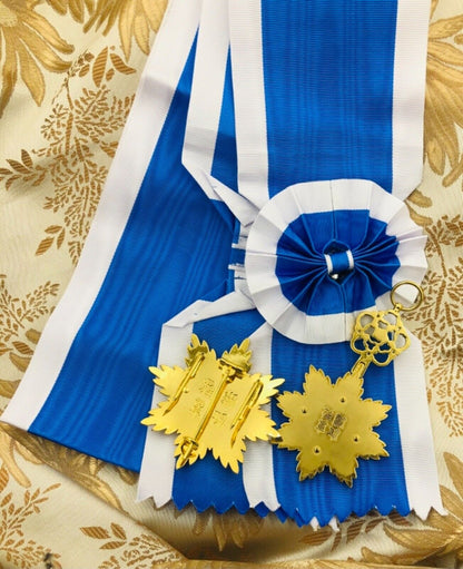 Order of the Illustrious Dragon Full Set with Sash – Japan Manchukuo China Medal Replica