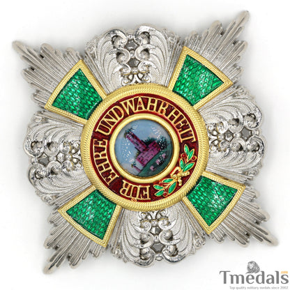 German Order of the Zähringer Lion, Commander Breast Star without Swords Replica