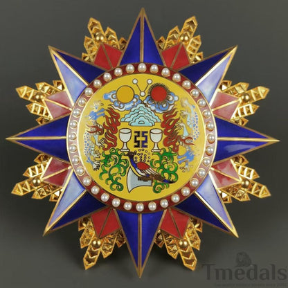 Grand Order of the Republic of China 1912 Medal pure Silver Replica