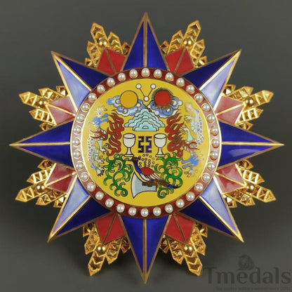 Grand Order of the Republic of China 1912 Medal pure Silver Replica