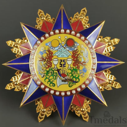 Grand Order of the Republic of China 1912 Medal pure Silver Replica