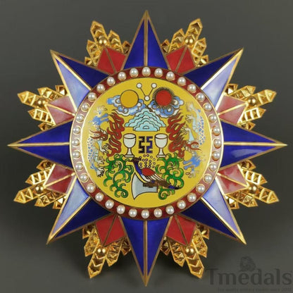 Grand Order of the Republic of China 1912 Medal pure Silver Replica