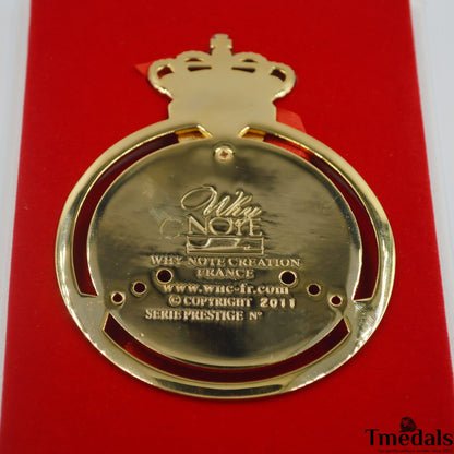 Original Automobile Club de Monaco (ACM) Gold Badge – 2011 Issue, Hard Enamel, 10 × 7.5 cm, Cased