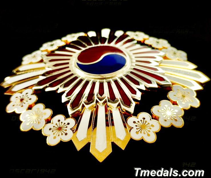 Korea – Order of the Plum Blossoms, I Class Grand Cordon Breast Star (Replica)