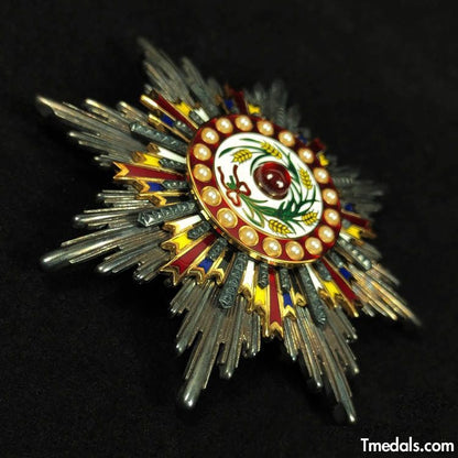 China Medal Order of the Precious Brilliant Golden Grain 2class grade breast star repro replica copy