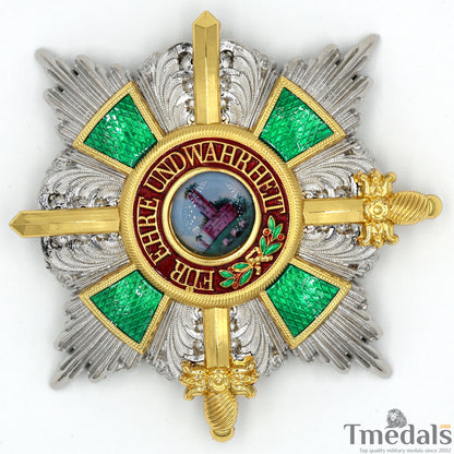 German Order of the Zähringer Lion – Commander Breast Star with Swords Replica