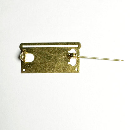 10x Medal Ribbon Mounting Bars – 1-Space Brooch Pin – Fits 30–34 mm Ribbons – Brass