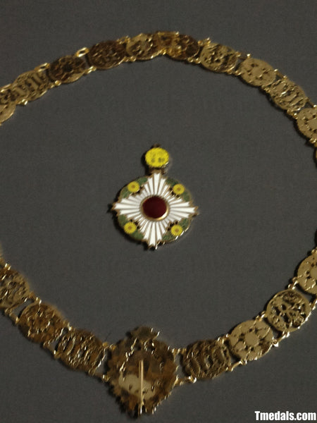 Japan Grand Cordon of the Order of the Chrysanthemum – Full Replica (Copper + Hard Enamel)