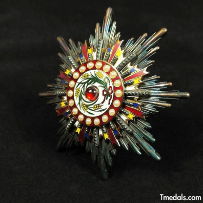 China Medal Order of the Precious Brilliant Golden Grain 2class grade breast star repro replica copy