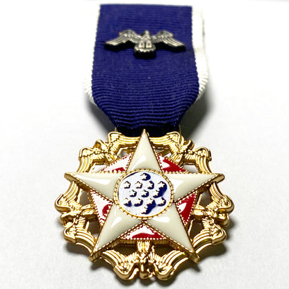 US Presidential Medal of Freedom Mini Medal + Ribbon Bar + Service Ribbon – Replica