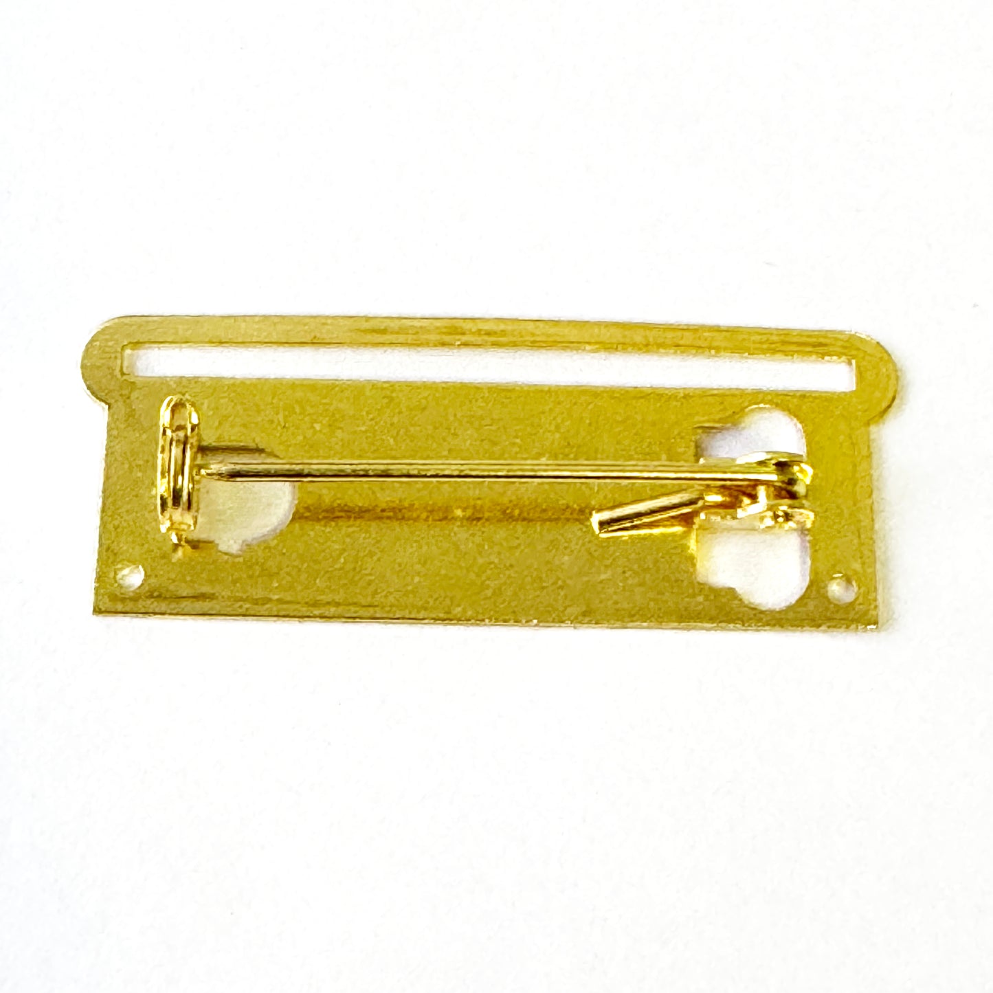 10 X Medal Ribbon Mounting Bars Brooch Pin Fixing 1 Space, for 35-38 mm Ribbon Gold