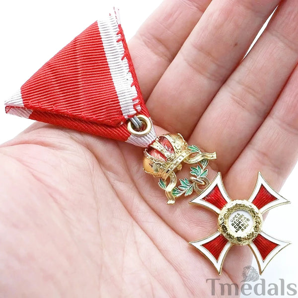 Austria Imperial Order of Leopold Knight Cross w/ War Decoration Ribbon Replica