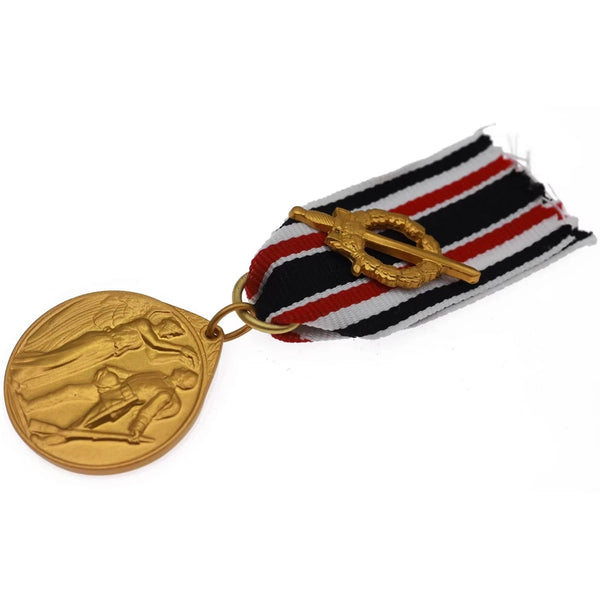 WW1 German Veteran Medal Furs Vaterland 1914 Swords on Ribbon Suspension Replica