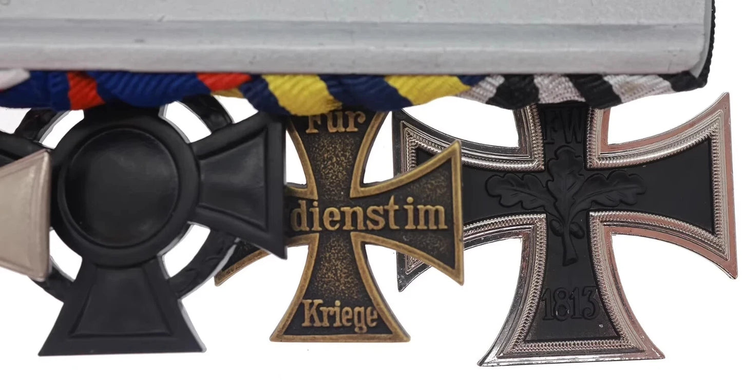 WW1 German 7-Place Mounted Medal Bar Imperial / Austro-Hungarian Awards Replica