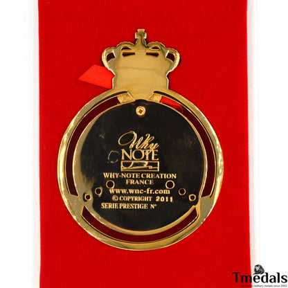 Original Automobile Club de Monaco (ACM) Gold Badge – 2011 Issue, Hard Enamel, 10 × 7.5 cm, Cased