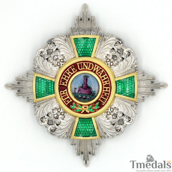German Order of the Zähringer Lion, Commander Breast Star without Swords top Replica Copy Reproduction