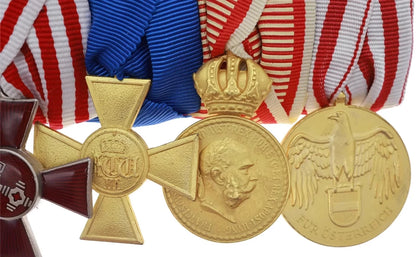 WW1 German 7-Place Mounted Medal Bar Imperial / Austro-Hungarian Awards Replica