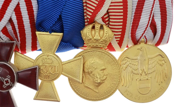 WW1 German 7-Place Mounted Medal Bar Imperial / Austro-Hungarian Awards Replica