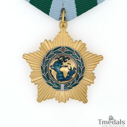 Russia – Order of Friendship Medal Badge – Brass Museum Replica
