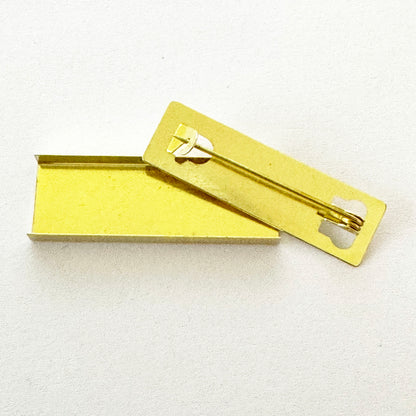10x Brass Medal Mount Bars for Full-Size Medals – Fits 35–38 mm Ribbons – 10 Pieces