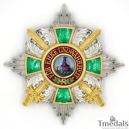 German Order of the Zähringer Lion – Commander Breast Star with Swords Replica