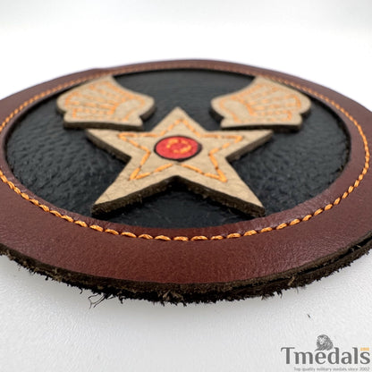 U.S. Army Air Force WW2 BULLION USAF Air Corps Squadron Shoulder Uniform Patch Genuine leather USA