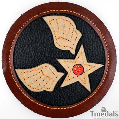 U.S. Army Air Force WW2 BULLION USAF Air Corps Squadron Shoulder Uniform Patch Genuine leather USA