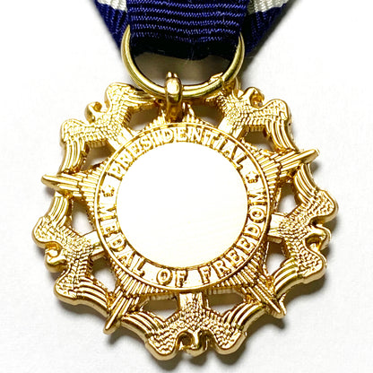US Presidential Medal of Freedom Mini Medal + Ribbon Bar + Service Ribbon – Replica