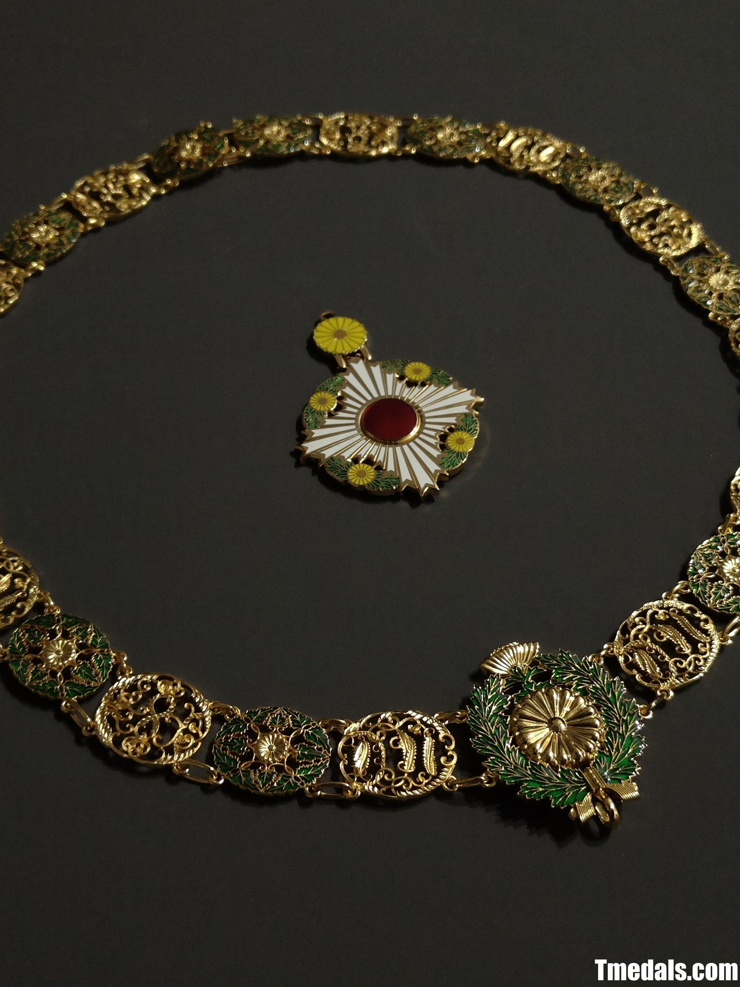 Japan Grand Cordon of the Order of the Chrysanthemum – Full Replica (Copper + Hard Enamel)