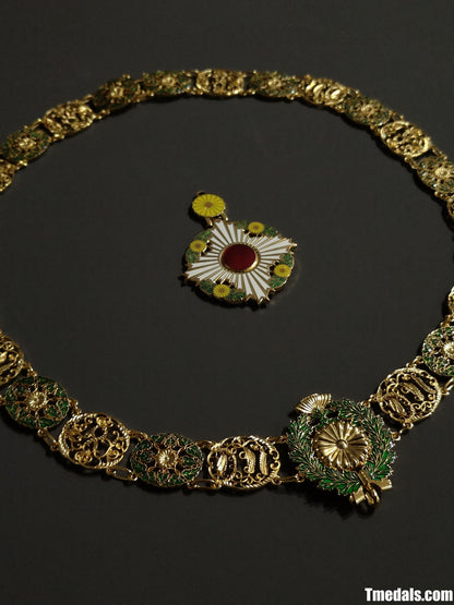Japan Grand Cordon of the Order of the Chrysanthemum – Full Replica (Copper + Hard Enamel)