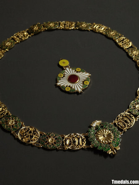 Japan Grand Cordon of the Order of the Chrysanthemum – Full Replica (Copper + Hard Enamel)