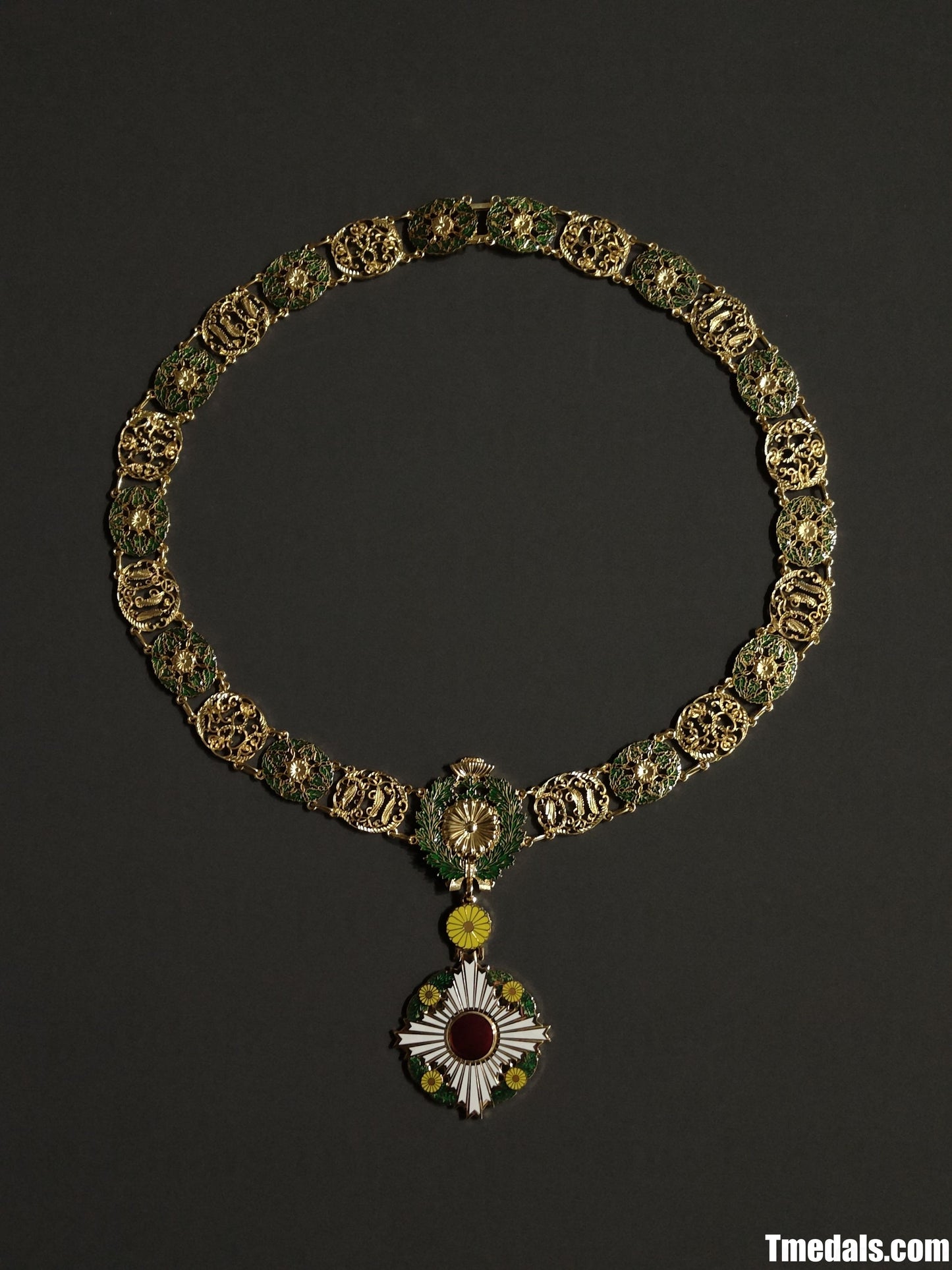 Japan Grand Cordon of the Order of the Chrysanthemum – Full Replica (Copper + Hard Enamel)
