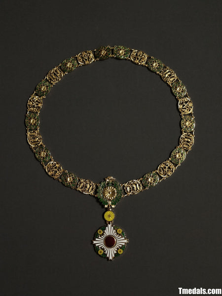 Japan Grand Cordon of the Order of the Chrysanthemum – Full Replica (Copper + Hard Enamel)