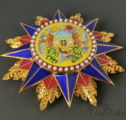 Grand Order of the Republic of China 1912 Medal pure Silver Replica