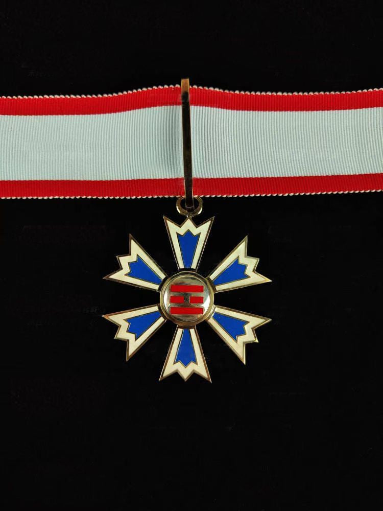 Korea Korean Empire Order of the Palgwae – 3rd Class Neck Ribbon Medal (Full Size Replica)