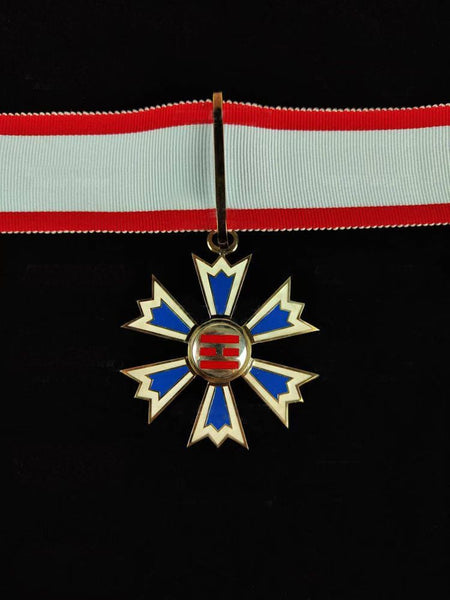 Korea Korean Empire Order of the Palgwae, 3rd Class Neck ribbon medal repro