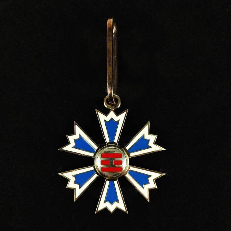 Korea Korean Empire Order of the Palgwae – 3rd Class Neck Ribbon Medal (Full Size Replica)