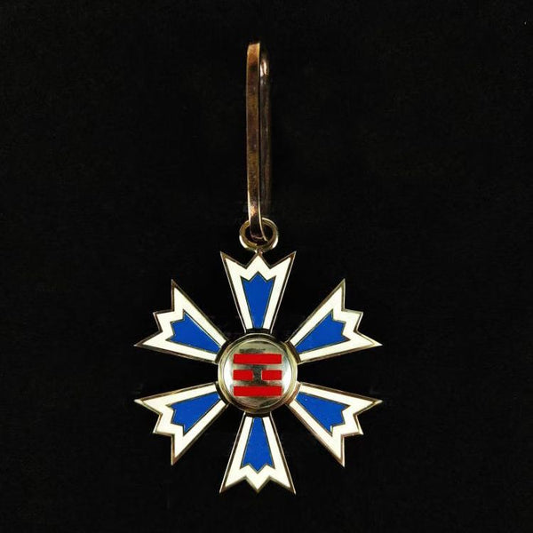 Korea Korean Empire Order of the Palgwae, 3rd Class Neck ribbon medal repro