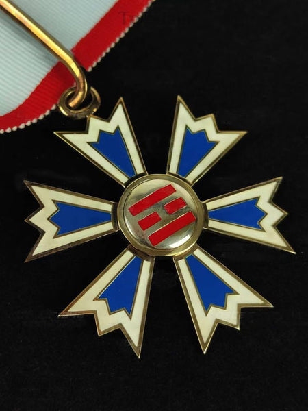 Korea Korean Empire Order of the Palgwae, 3rd Class Neck ribbon medal repro
