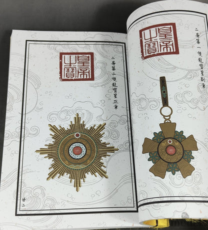 China the collection of Qing Dynasty chinese medals orders badge book