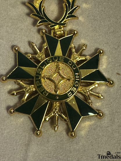 National Order of Niger – Officer Class with Chest Ribbon, Ribbon Bar, and Box (Original)