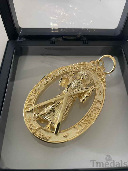 UK Order of the Thistle Badge Saint Andrew Replica Brass Gilt Full-Size Museum copy reproduction repro