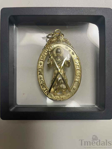 UK Order of the Thistle Badge Saint Andrew Replica Brass Gilt Full-Size Museum copy reproduction repro